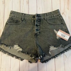 XL Grey Denim Shorts - fit like a small/medium instead!